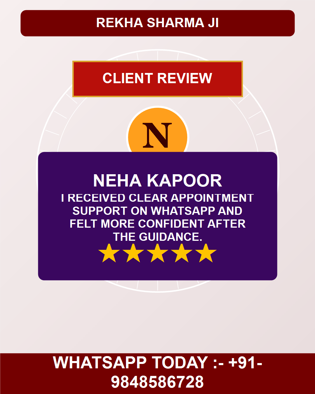 Neha Kapoor Client Review