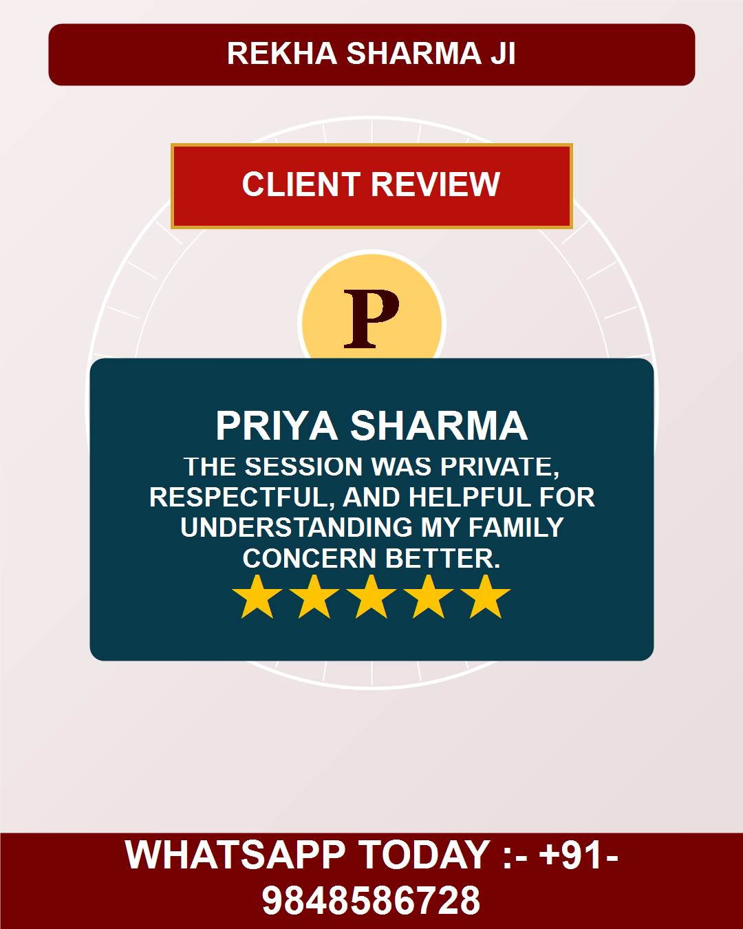 Priya Sharma Client Review